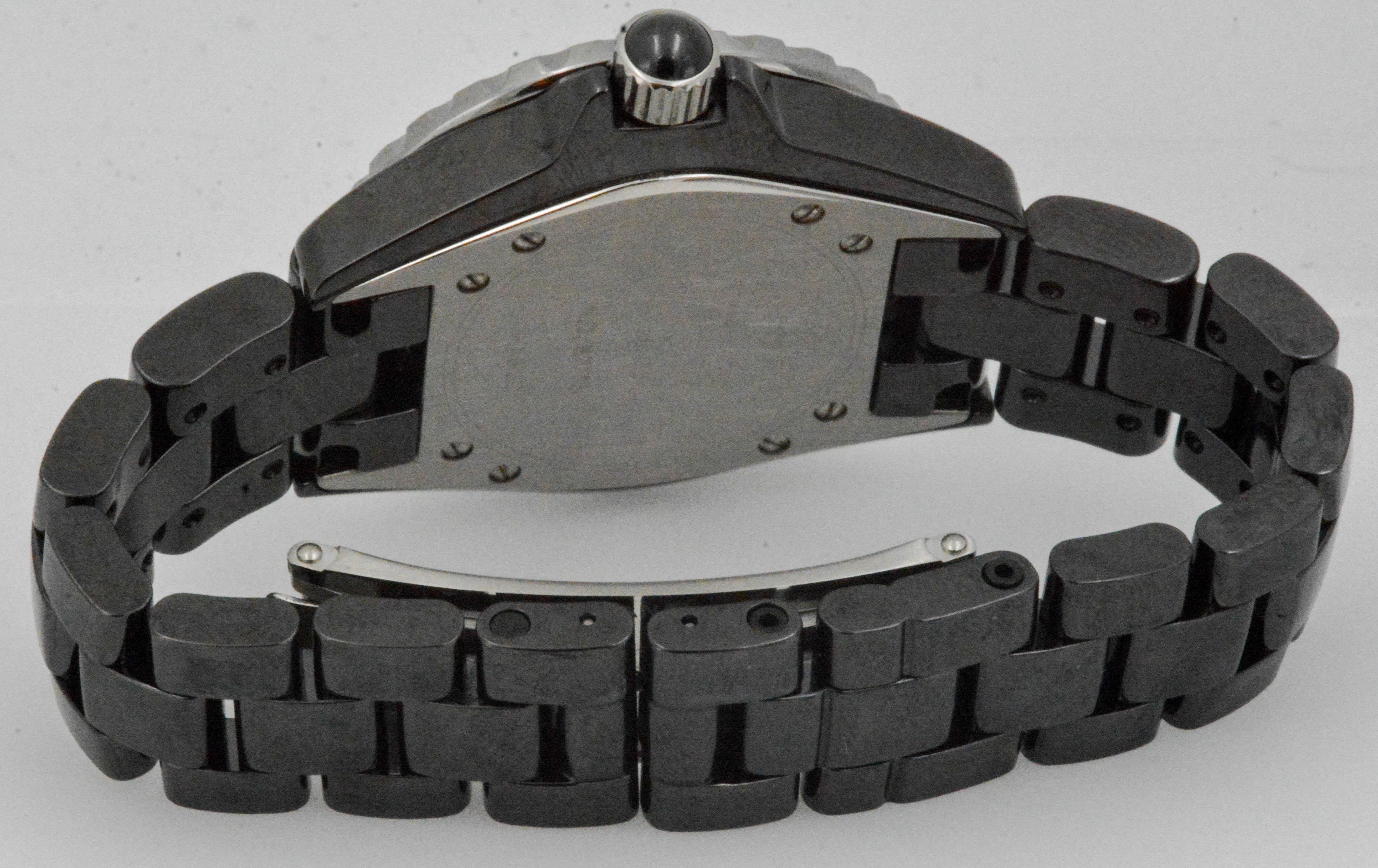 Chanel Ceramic J12 Black Dial Quartz Wristwatch 1