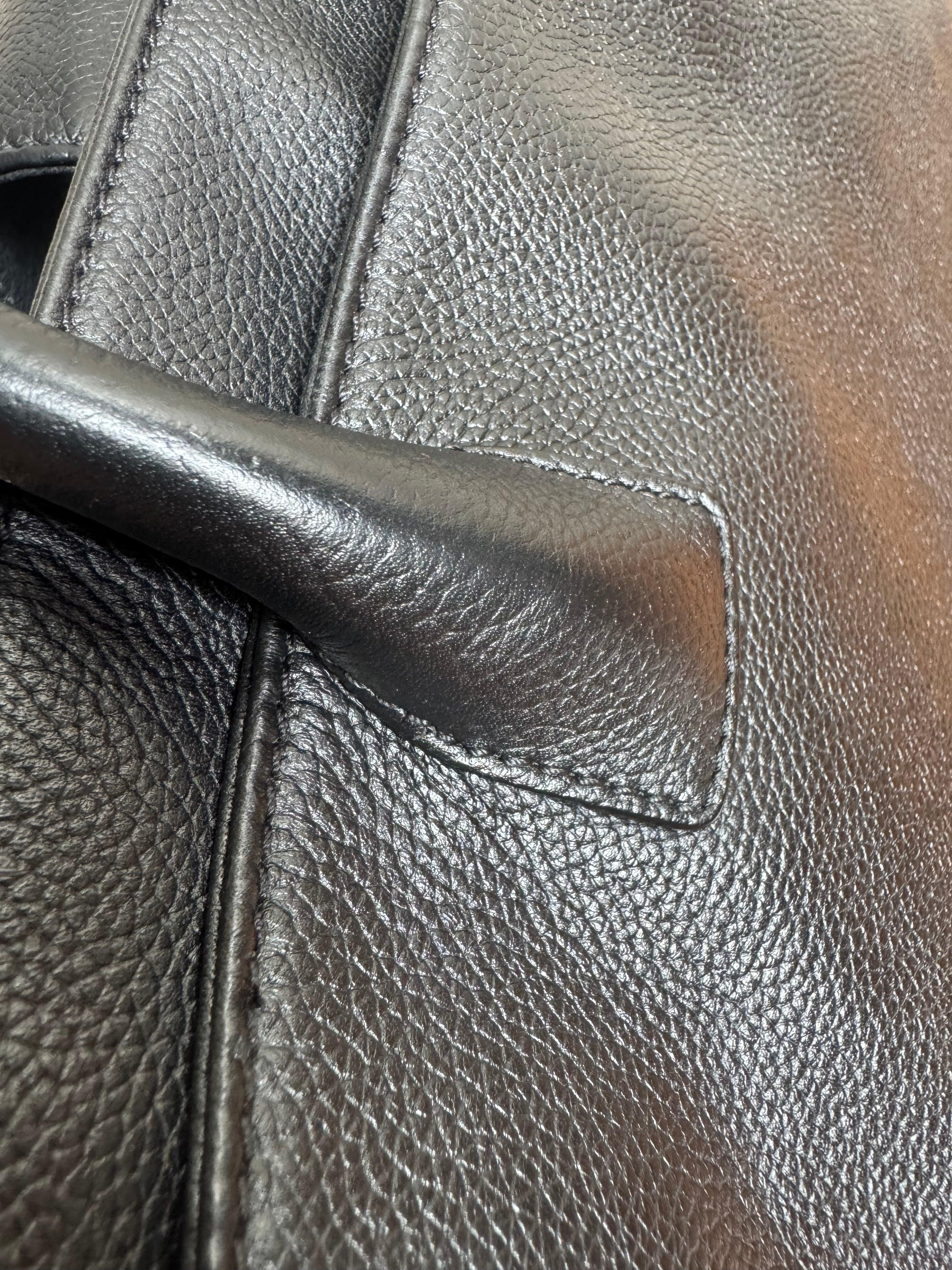 Chanel Cerf Executive Black Caviar Leather Handbag Gold Hardware 10