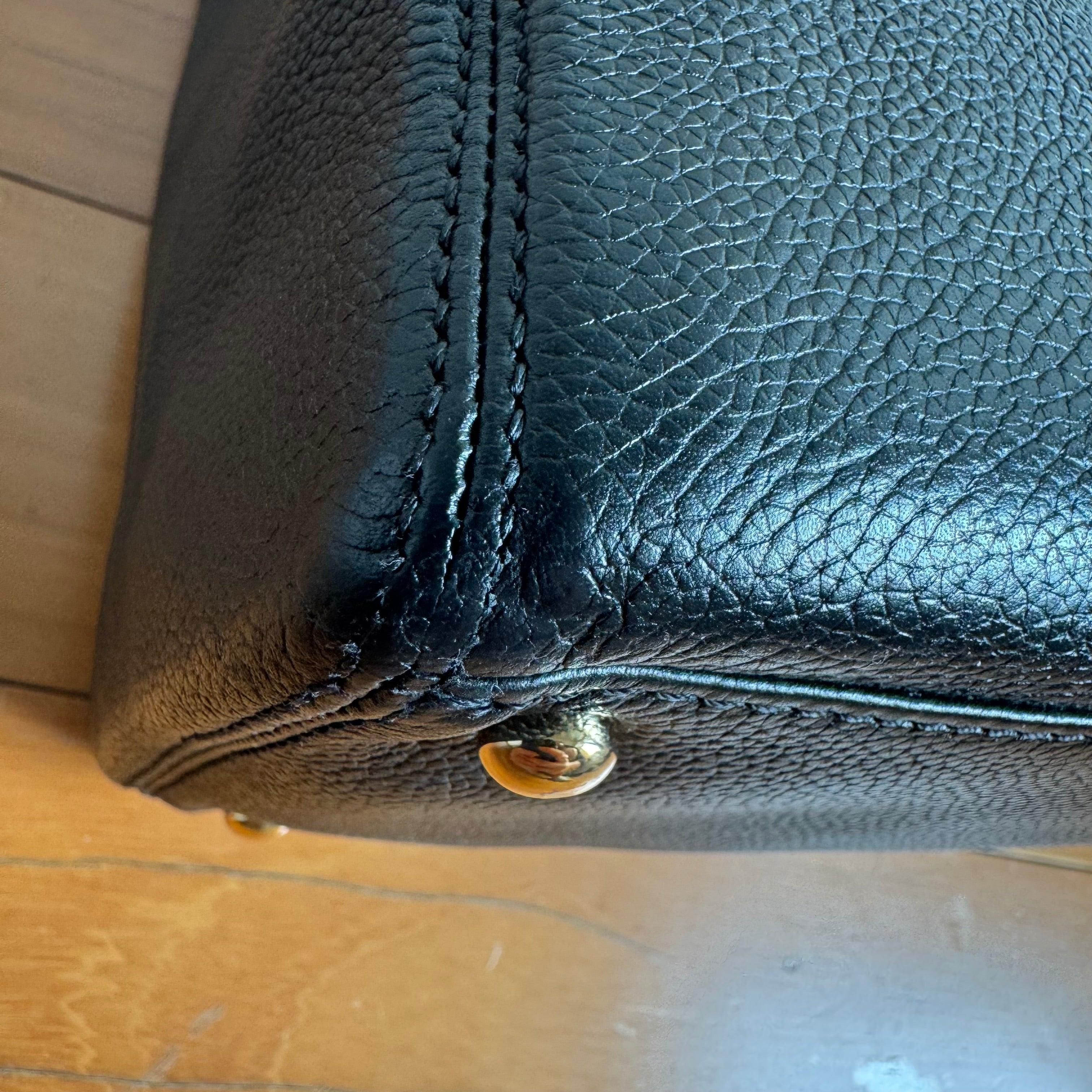 Chanel Cerf Executive Black Caviar Leather Handbag Gold Hardware 13