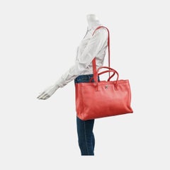 Chanel Cerf Executive große Koralle rosa Lederhandtasche 40cm