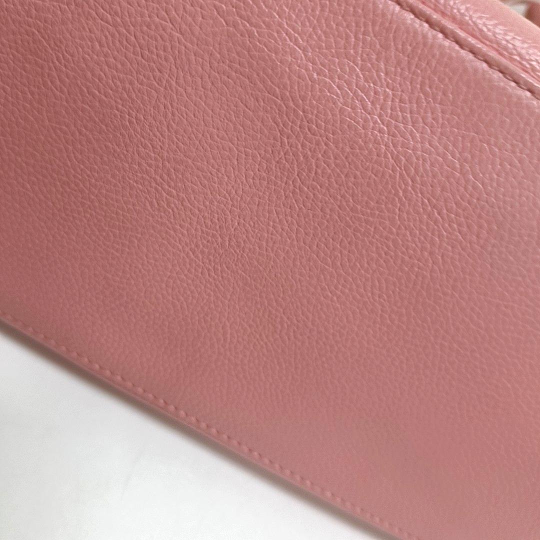 Chanel Cerf Executive Pink Caviar Leather Handbag Gold Hardware With Strap 5