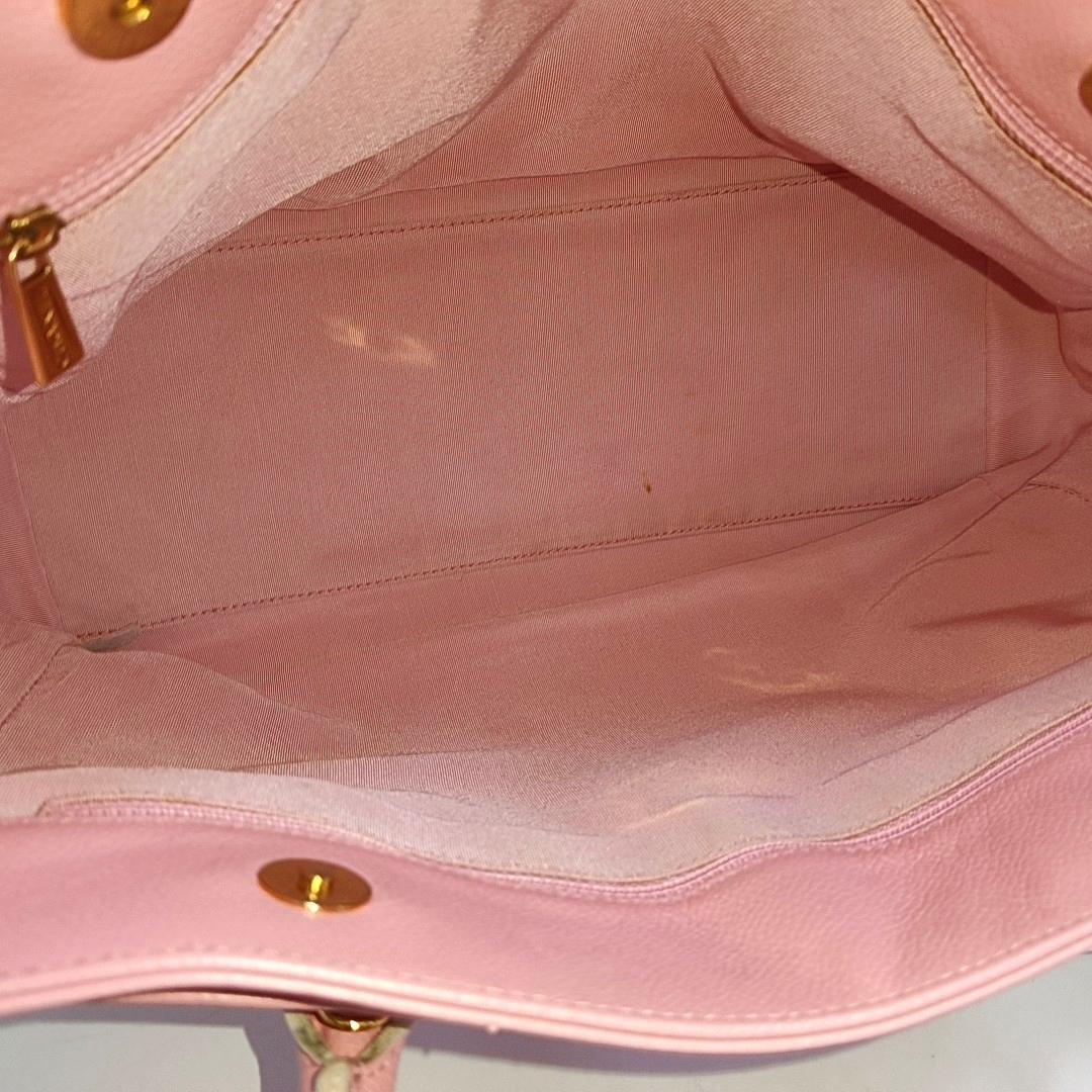 Chanel Cerf Executive Pink Caviar Leather Handbag Gold Hardware With Strap 1