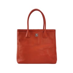 Chanel Cerf Executive Tall Red Leather Handbag 30cm
