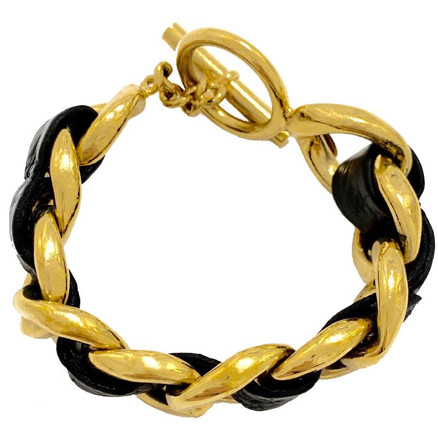 chanel leather bracelet
