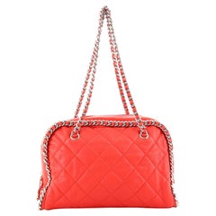 Chanel Chain Around Bowling Bag Quilted Calfskin Medium