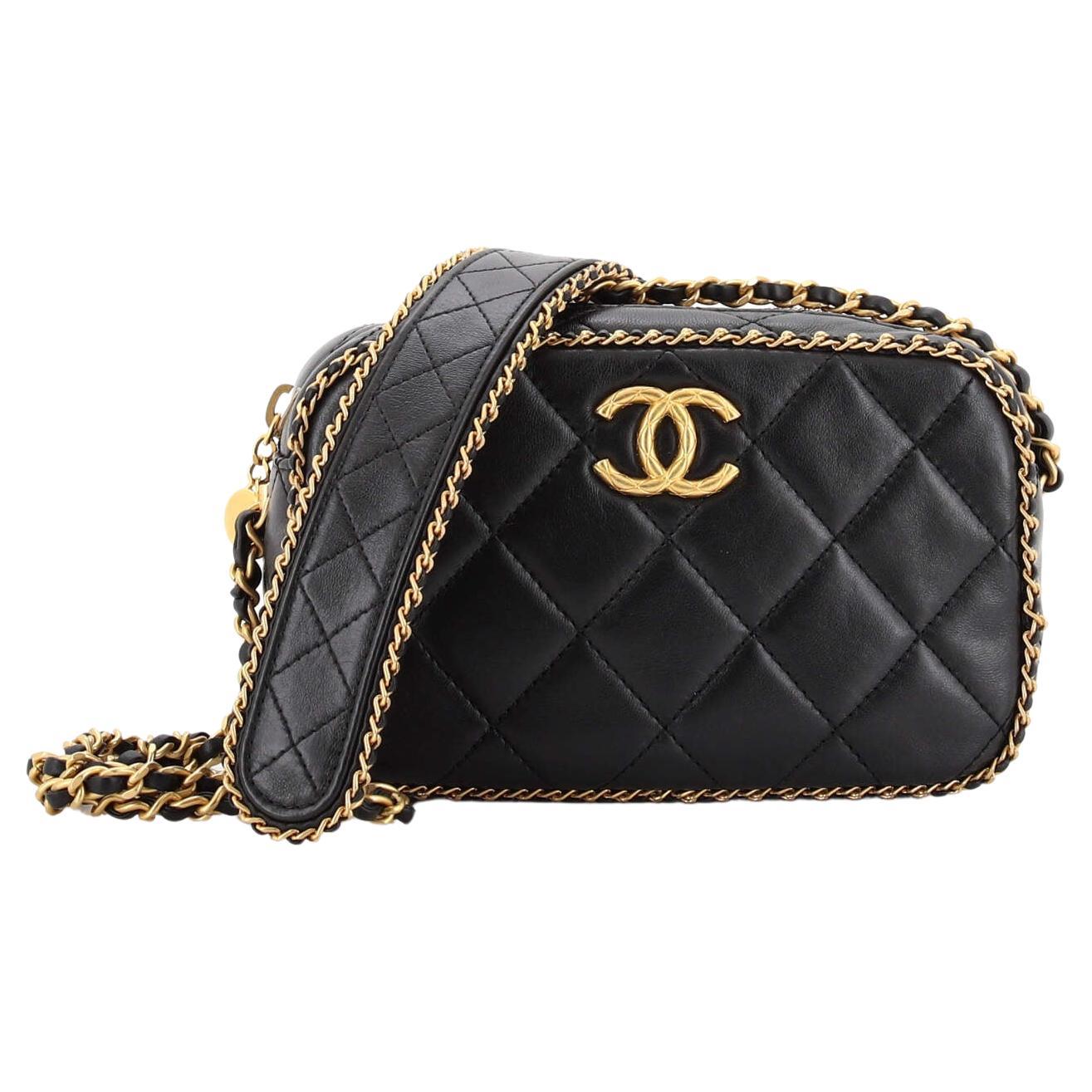 Chanel Chain Around CC Camera Case Quilted Lambskin Mini