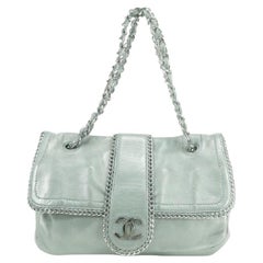 Chanel Chain Around Chain Flap 7ck0103 Grey Leather Shoulder Bag
