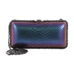 Chanel Chain Around Clutch Python Small