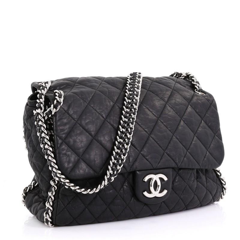 chanel maxi chain around bag