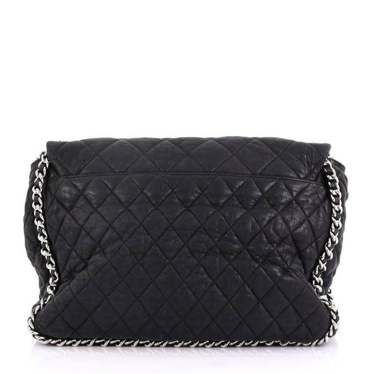 Chanel Chain Around Flap Bag Quilted Leather Maxi at 1stDibs | chanel ...