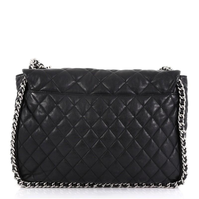 chanel maxi chain around flap bag