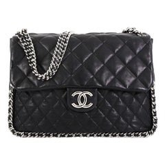 Chanel Chain Around Flap Bag Quilted Leather Maxi