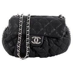 Chanel Chain Around Flap Bag Quilted Leather Medium