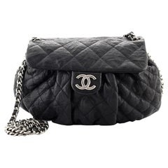 Chanel Chain Around Flap Bag Quilted Leather Medium