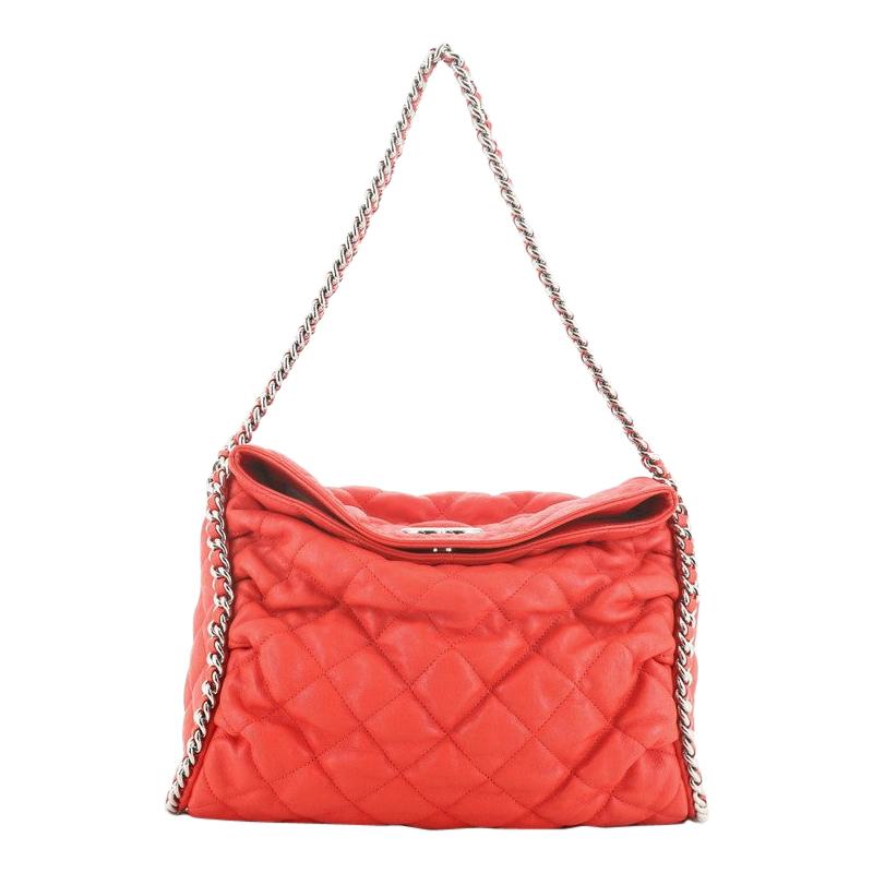 Chanel Chain Around Hobo Quilted Washed Lambskin