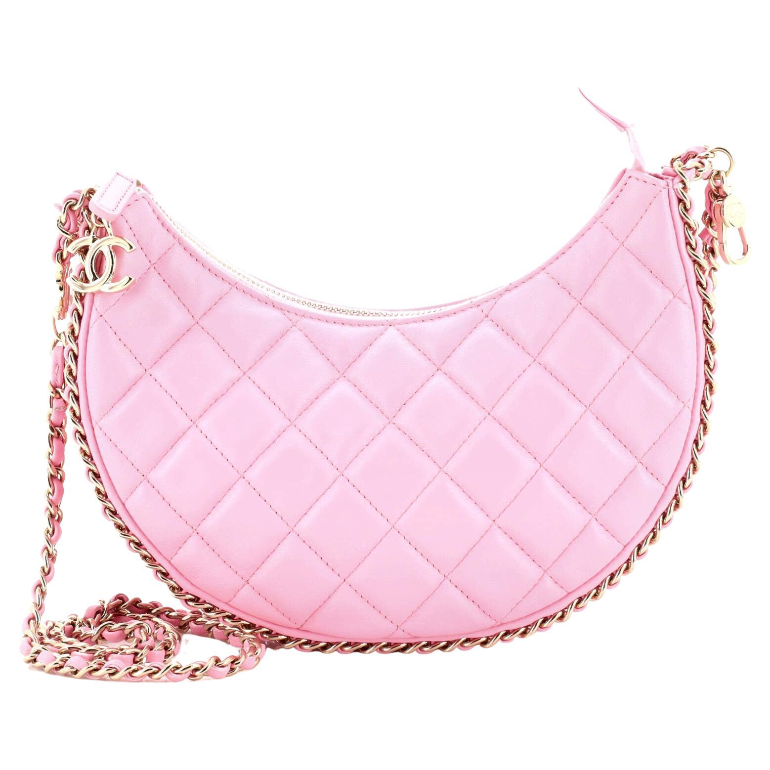 Chanel Chain Around Hook Hobo Quilted Lambskin Small