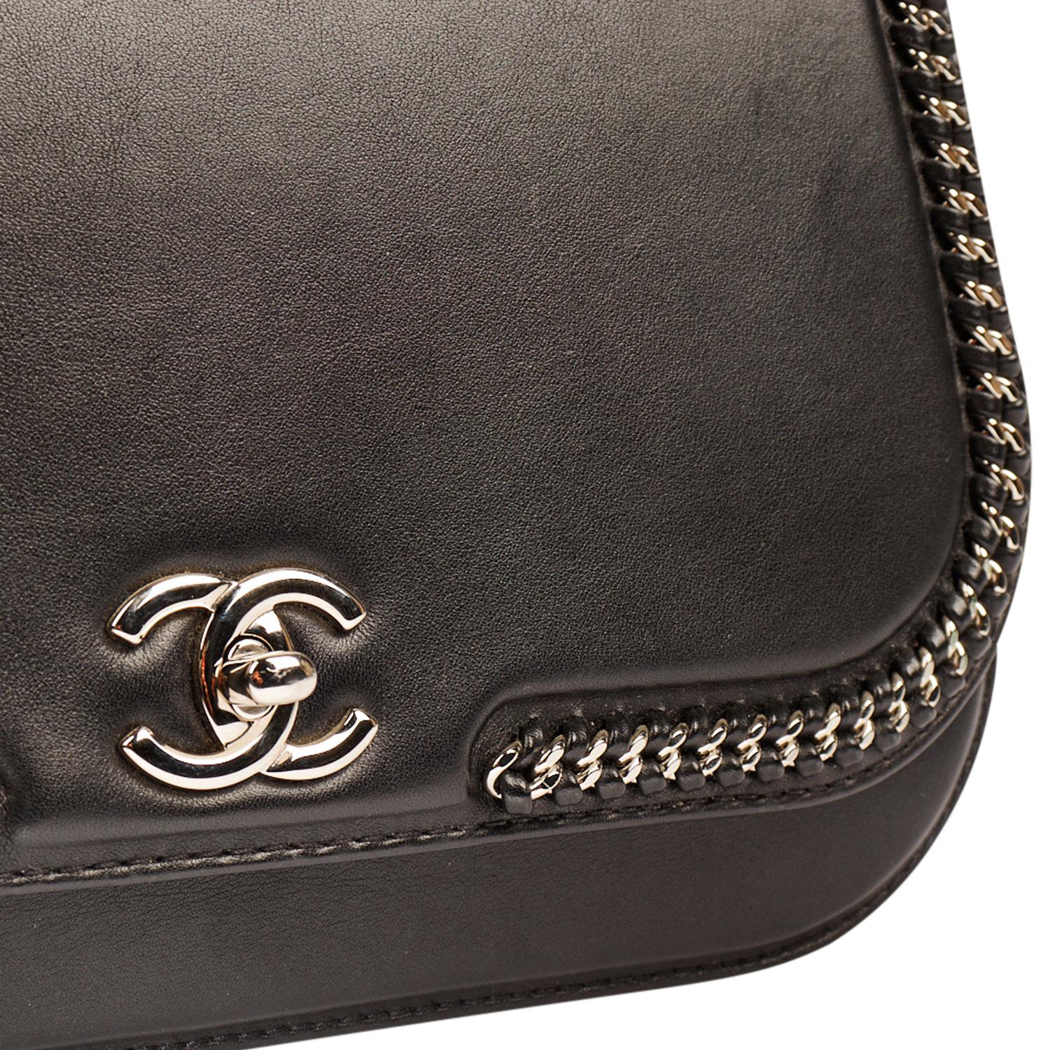 Chanel Chain Around Medium Crossbody Black Flap Bag 4