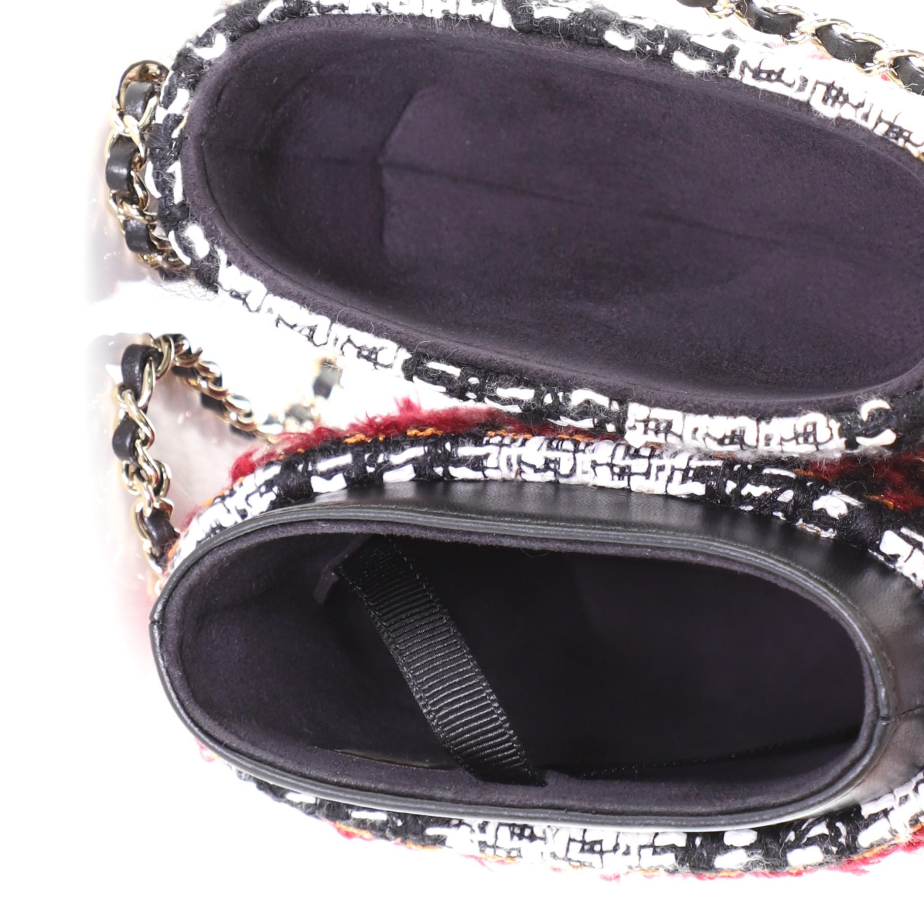 Women's or Men's Chanel Chain Around Phone Holder Crossbody Bag Tweed And Ribbon