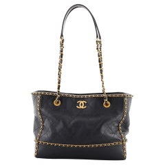 Chanel Chain Around Shopping Bag Quilted Lambskin Large