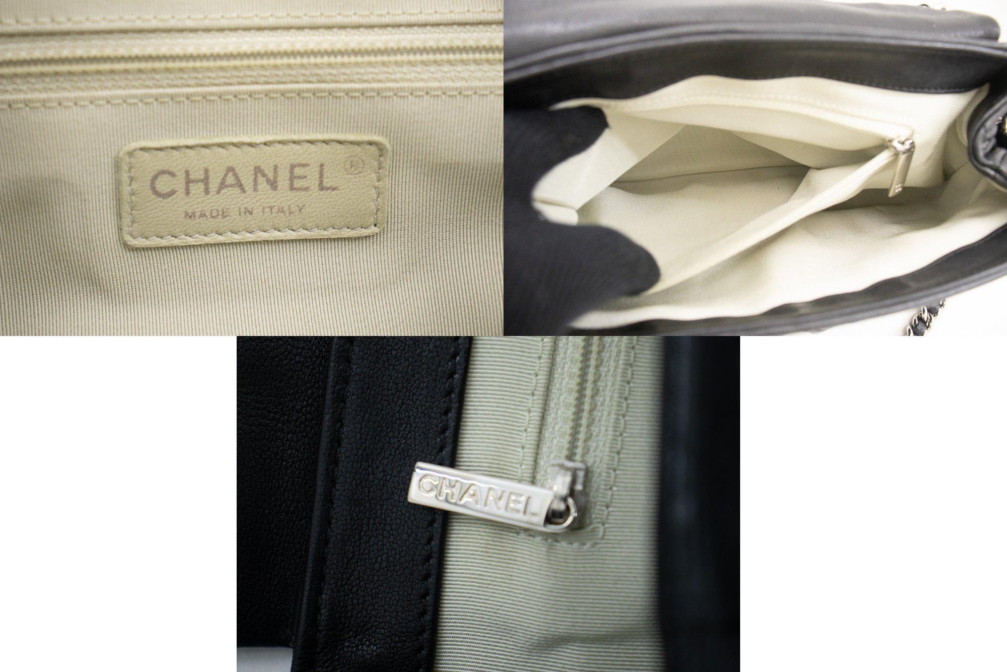 CHANEL Chain Around Shoulder Crossbody Bag Black Calfskin Leather For Sale 4