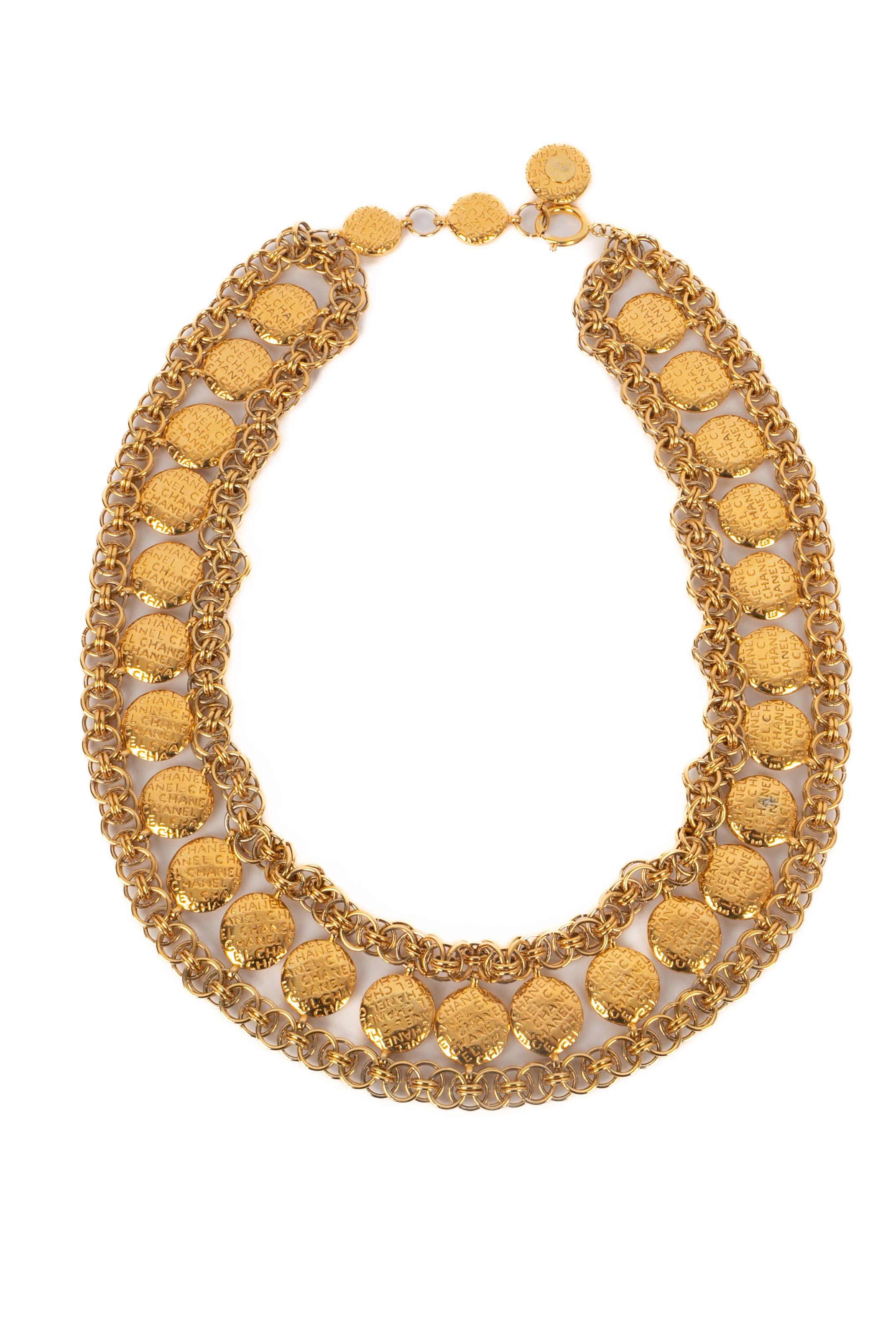 Chanel chain belt 1990s in vendita 1