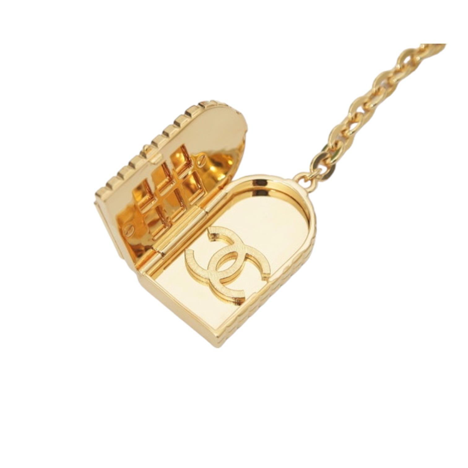 Women's CHANEL Chain Belt Double Gold Double Drop Door CC Logo Link Charms Sz 85 BNWT