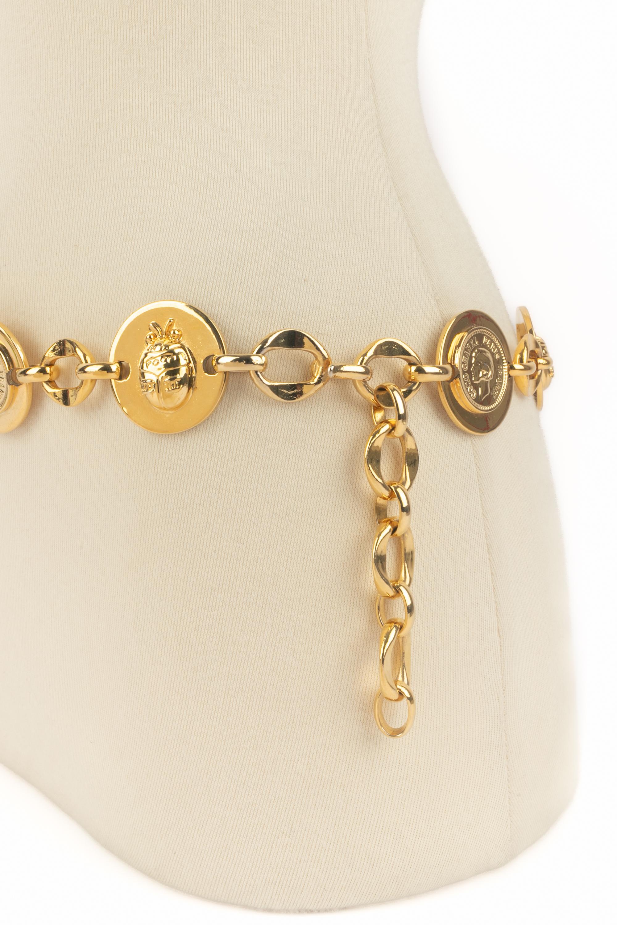 Ceinture en chaîne Chanel Haute Couture en vente 5