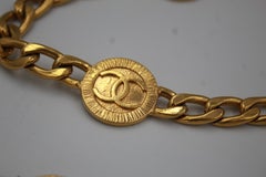 Chanel chain belt in gold metal double « C »