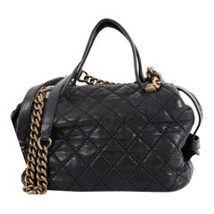 Chanel Chain Bowling Bag Quilted Calfskin Medium