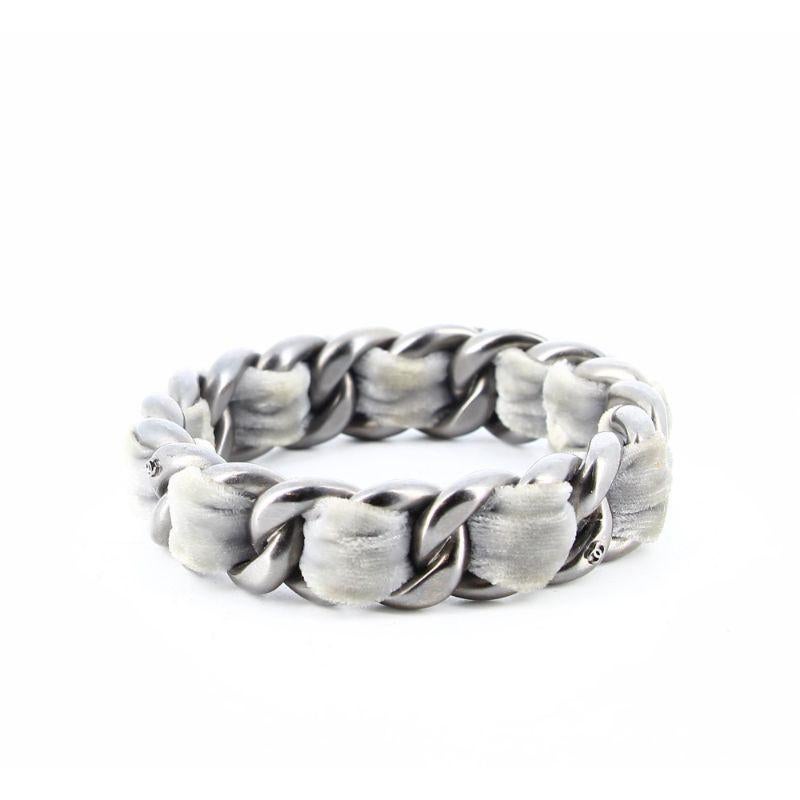 Chanel Pulsera de cadena en plata Herrajes de metal en Bueno estado para la venta en PARIS, FR