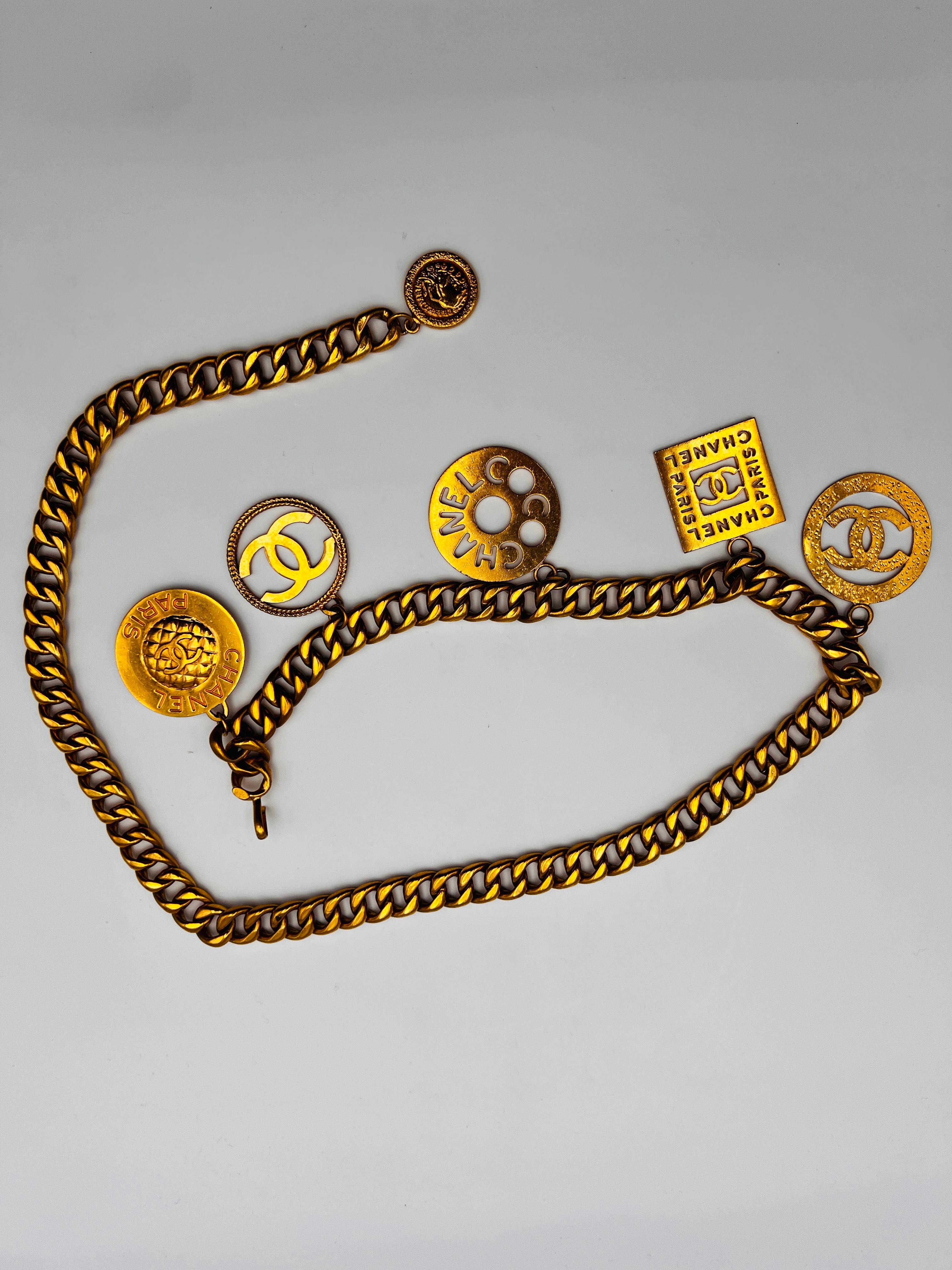 Chanel Chain Charms Belt 1980 Paris For Sale 9