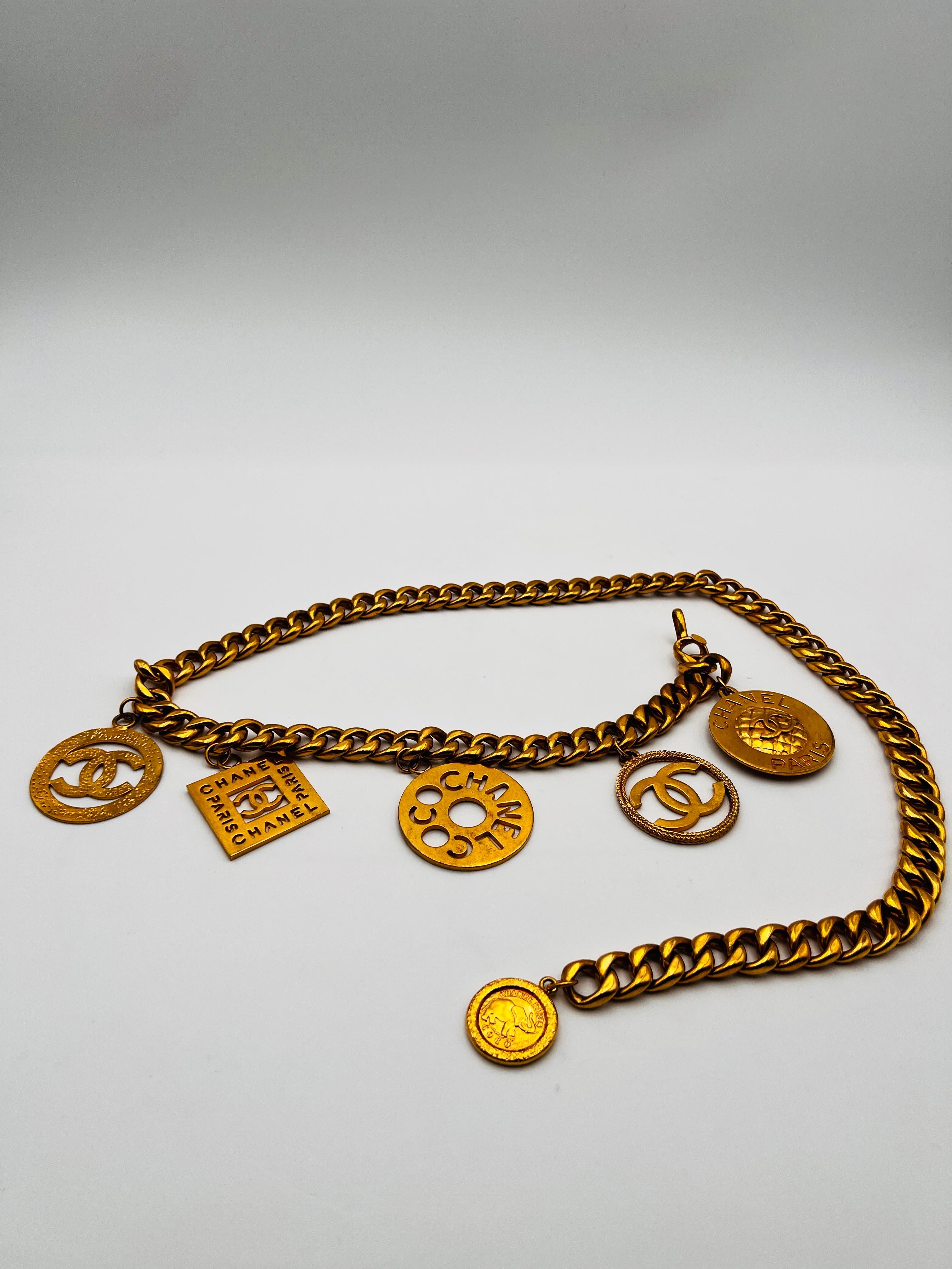 Chanel Chain Charms Belt 1980 Paris For Sale 10