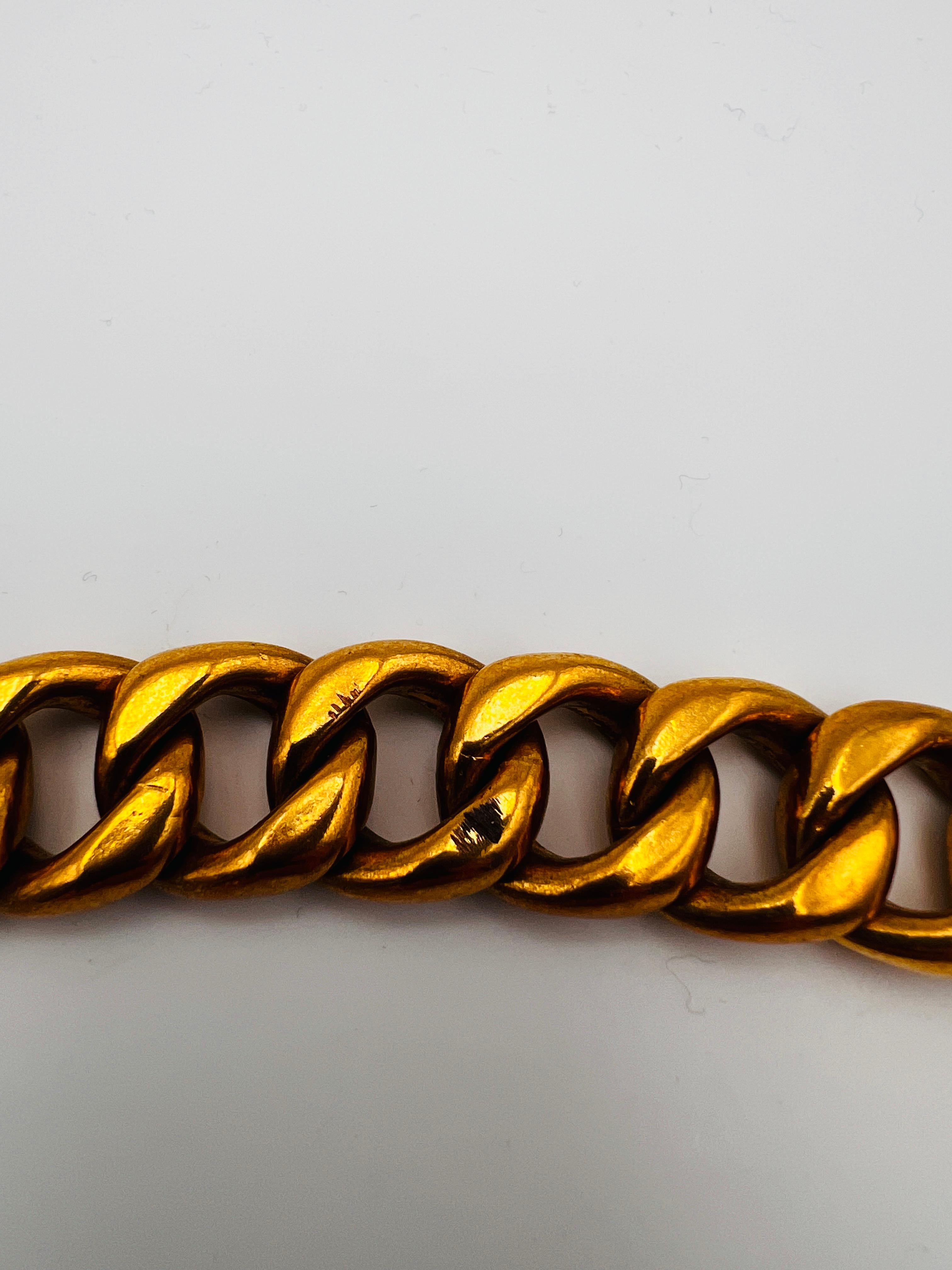 Orange Chanel Chain Charms Belt 1980 Paris For Sale