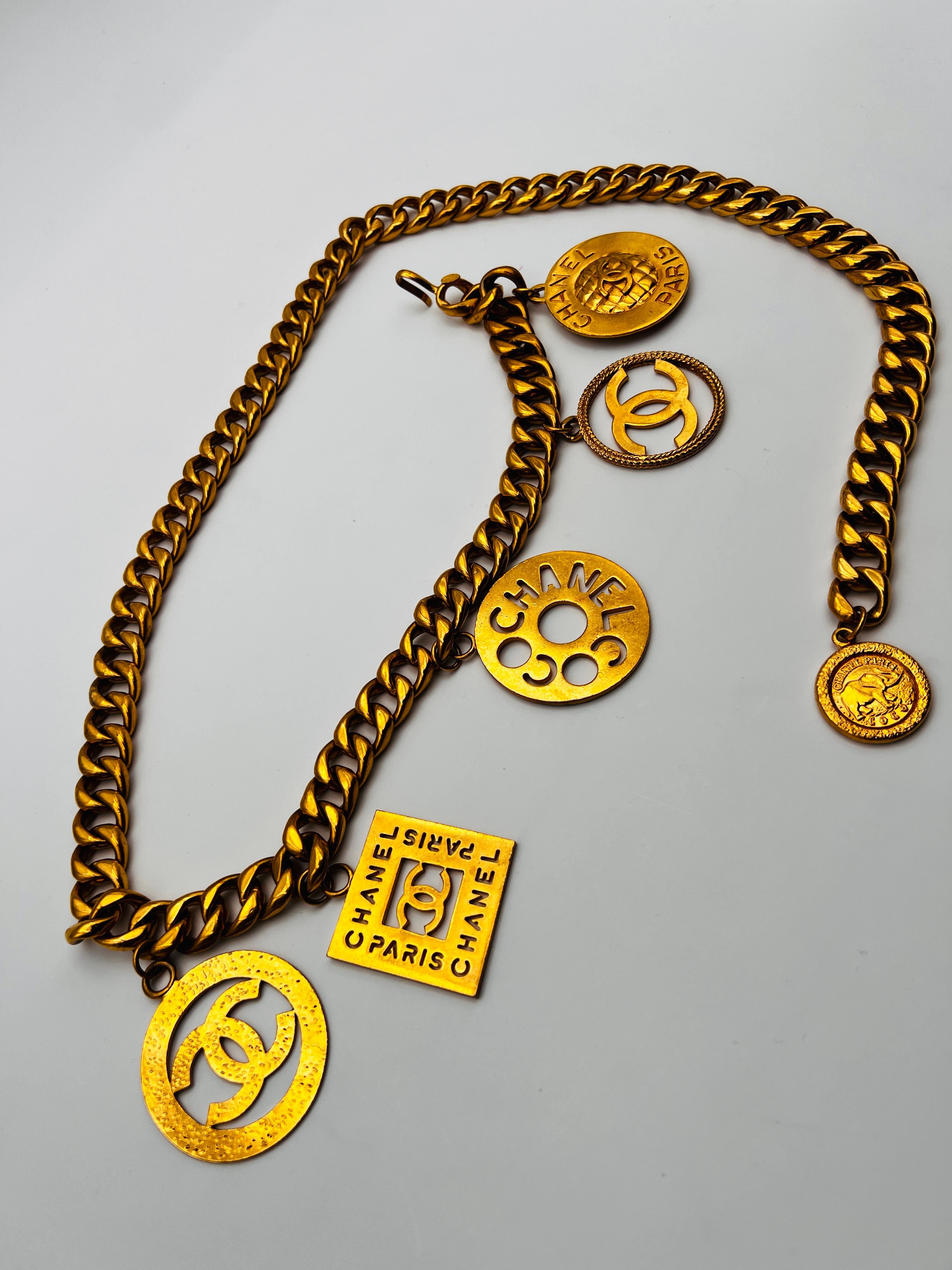 Chanel Chain Charms Belt 1980 Paris For Sale 2