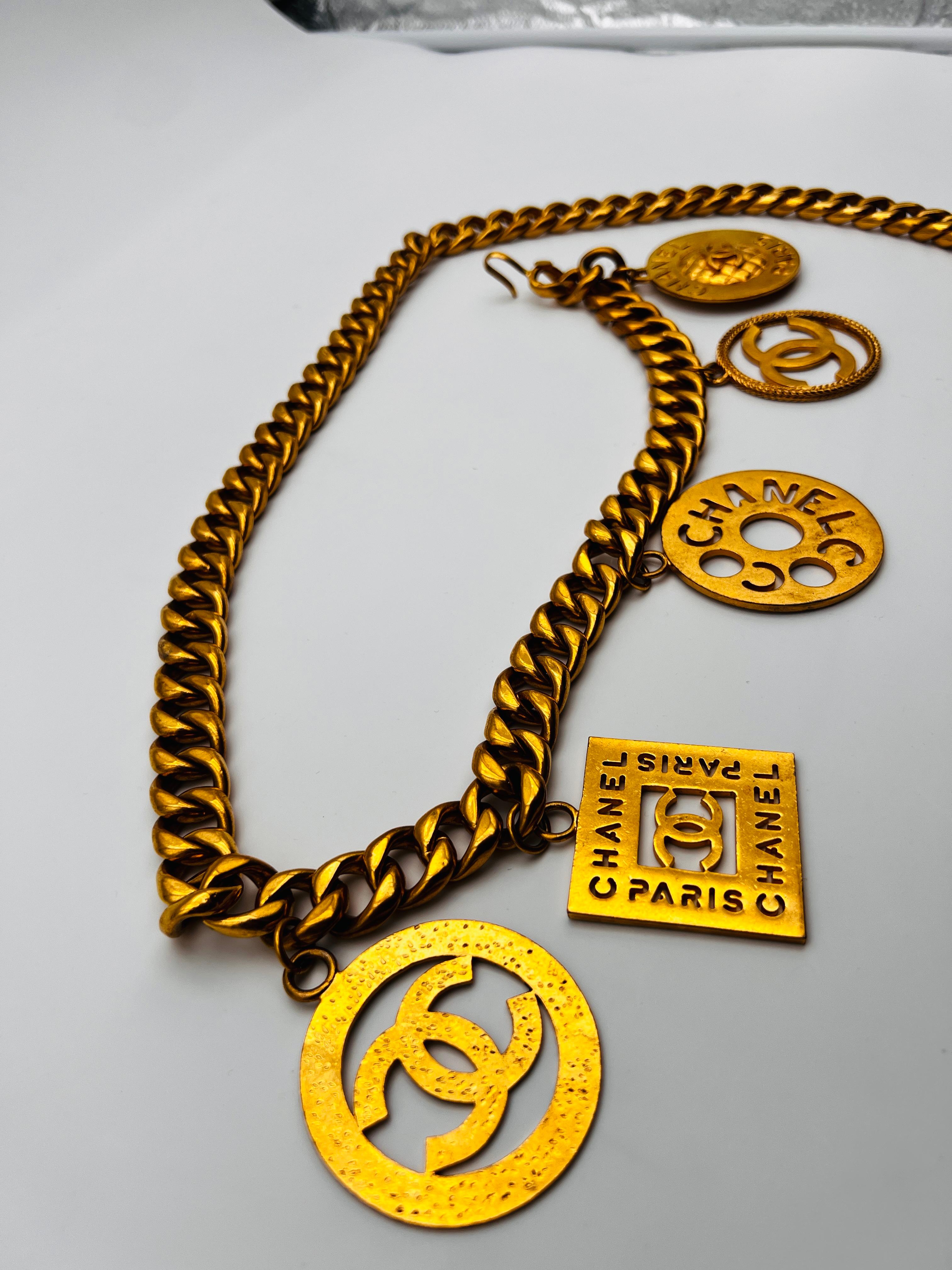Chanel Chain Charms Belt 1980 Paris For Sale 3