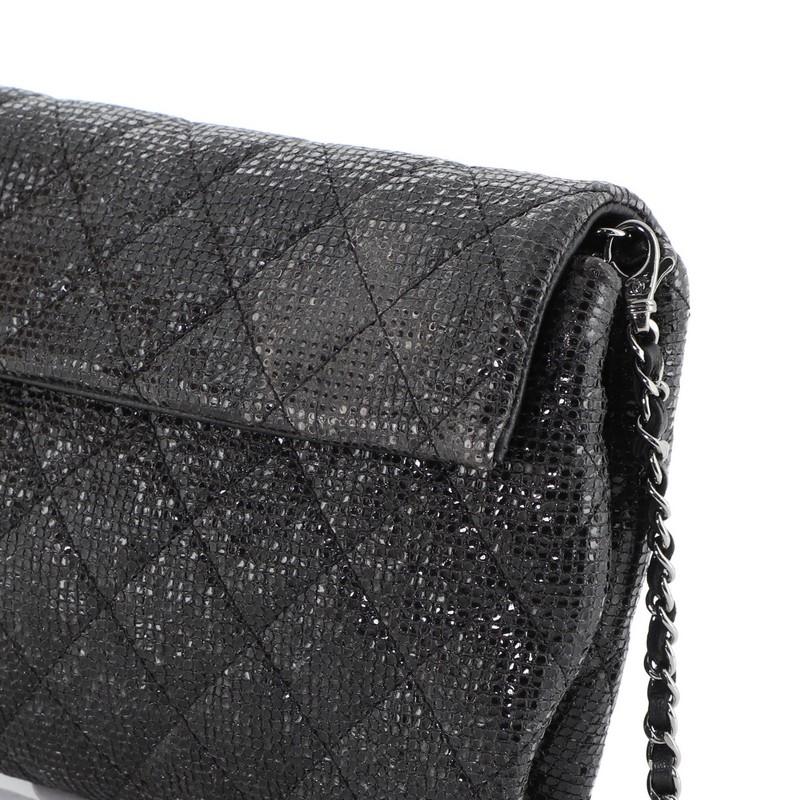 Chanel Chain Clutch Quilted Glittered Calfskin  2