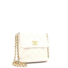 Chanel Chain Flap Hobo Quilted Calfskin Small
