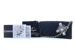 Chanel Chain Gripoix Stone 18cr0426 Black Quilted Cotton Shoulder Bag
