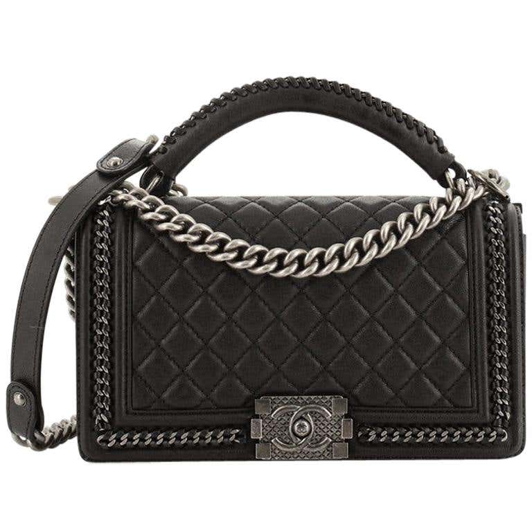 Chanel Chain Boy Bag - 12 For Sale on 1stDibs