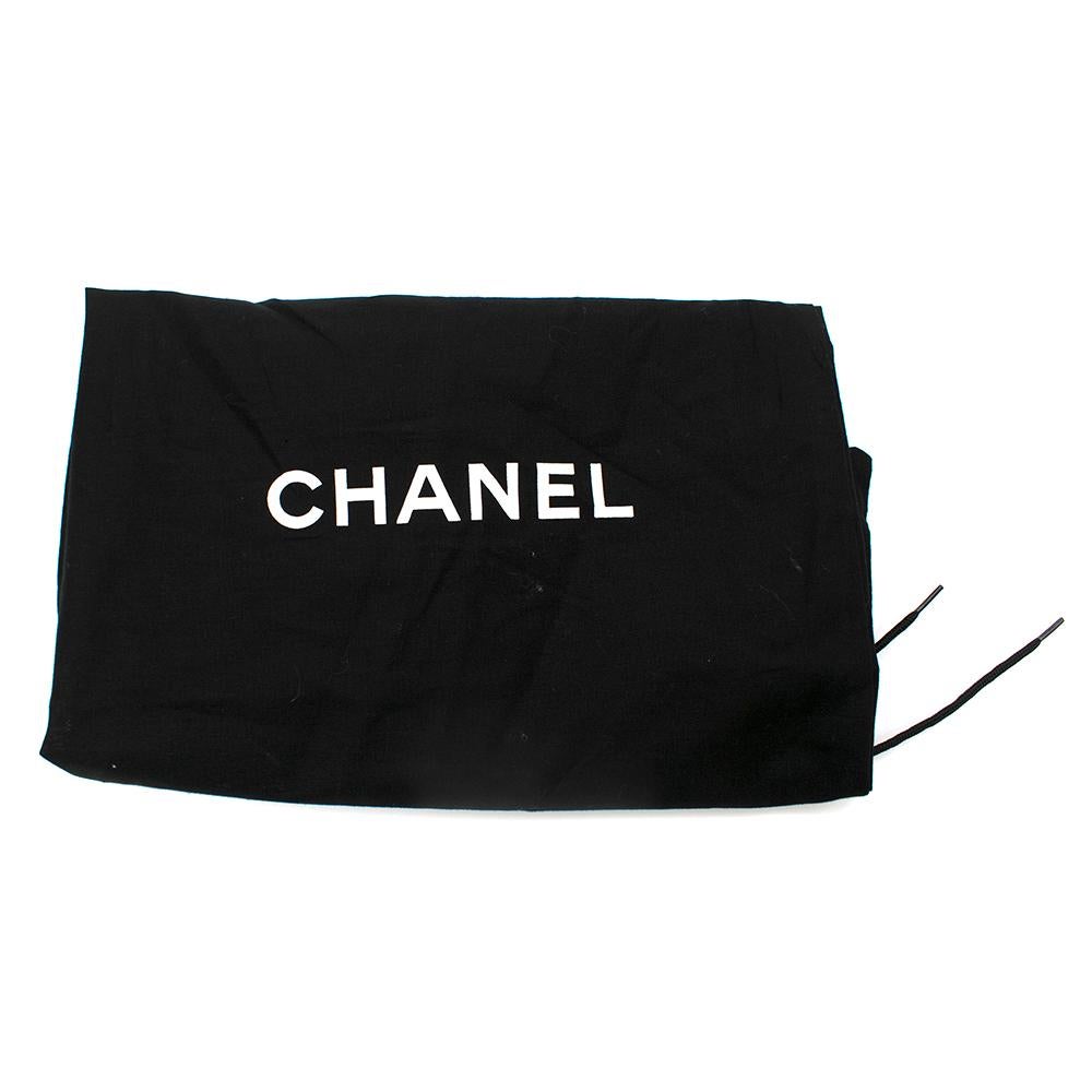 Chanel Chain Heel Patent Leather & Mesh Platform Sandals SIZE 38.5	 5