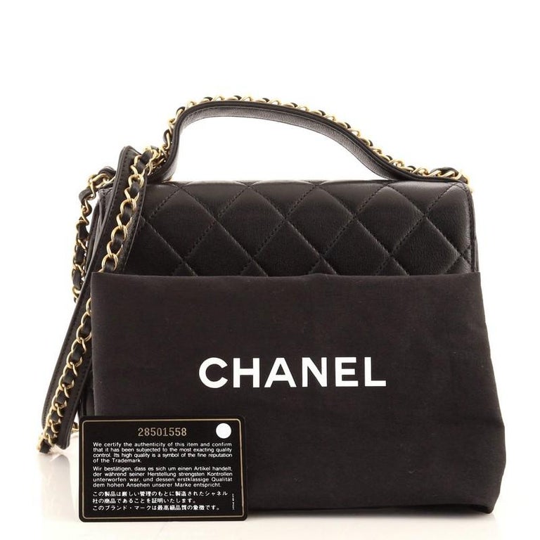 Chanel Chain Infinity Top Handle Bag Quilted Lambskin Small at 1stDibs |  chanel infinity bag, chanel chain infinity handle bag, chanel infinity top  handle