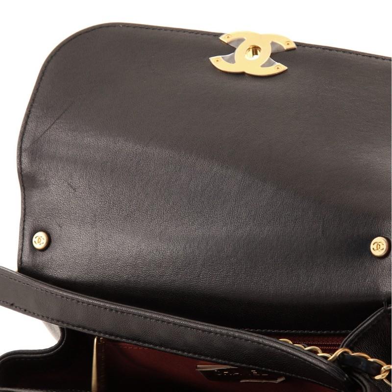 Chanel Chain Infinity Top Handle Bag Quilted Lambskin Small In Good Condition In NY, NY