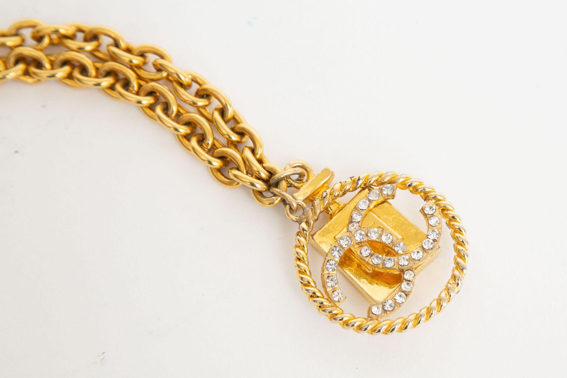 chanel rhinestone necklace