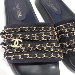 Chanel Chain Link Slides