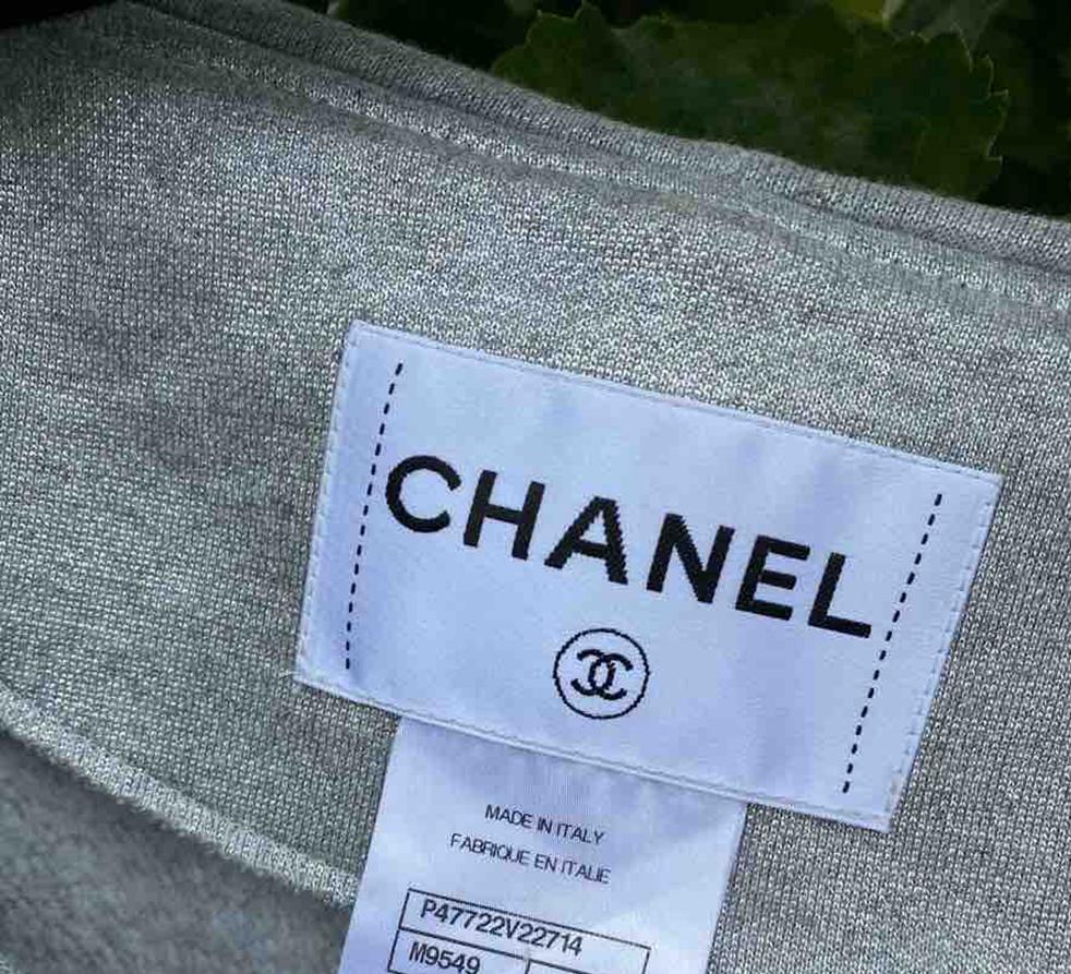 Chaqueta bomber con ribete de eslabones de Chanel 40 FR 5