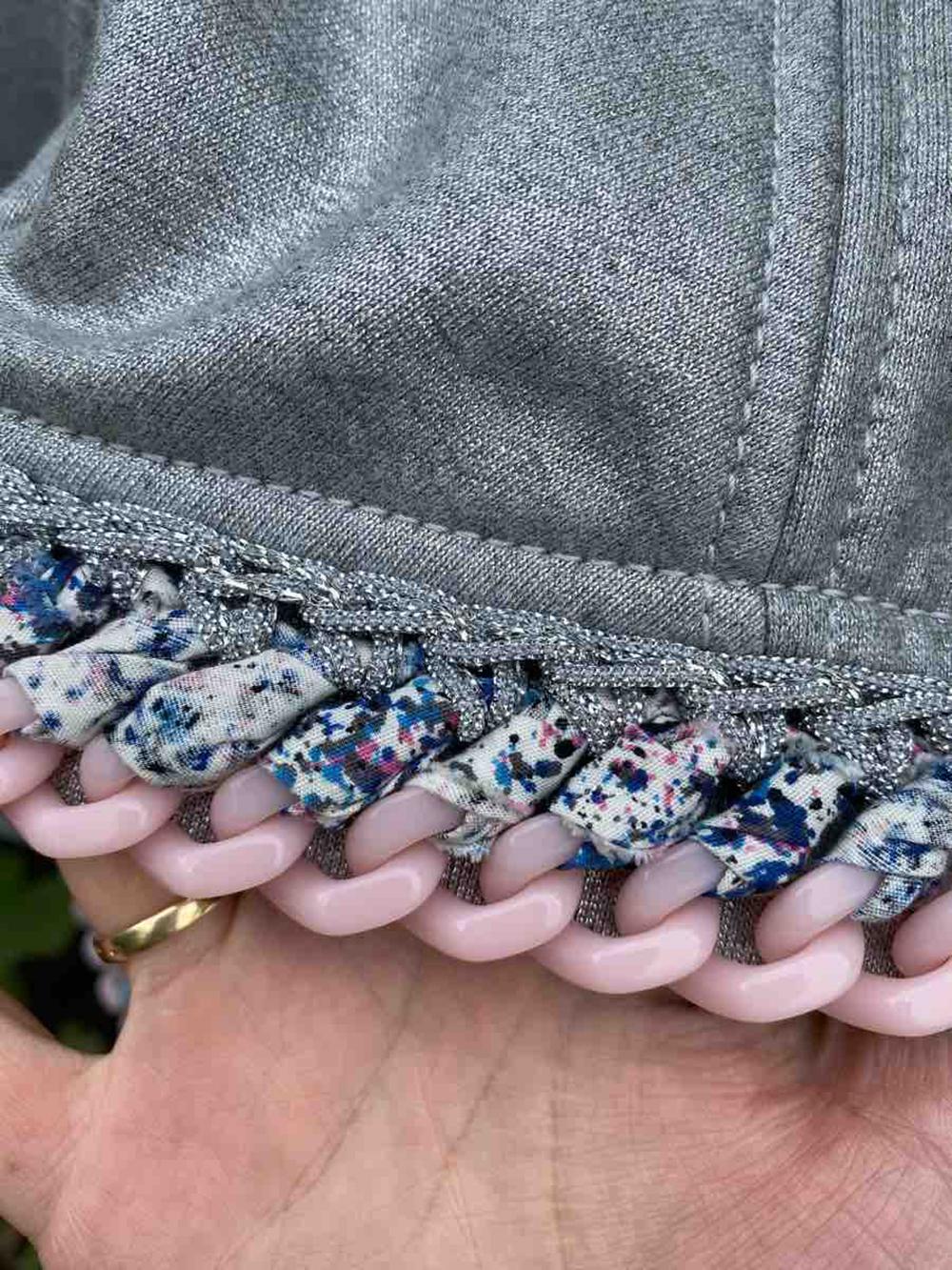 Femenino o masculino Chaqueta bomber con ribete de eslabones de Chanel 40 FR