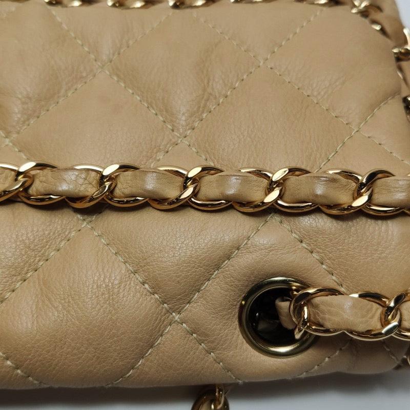 Chanel Chain Me Chain Around Medium Flap Bag Beige Calfskin Leather, 2011 6