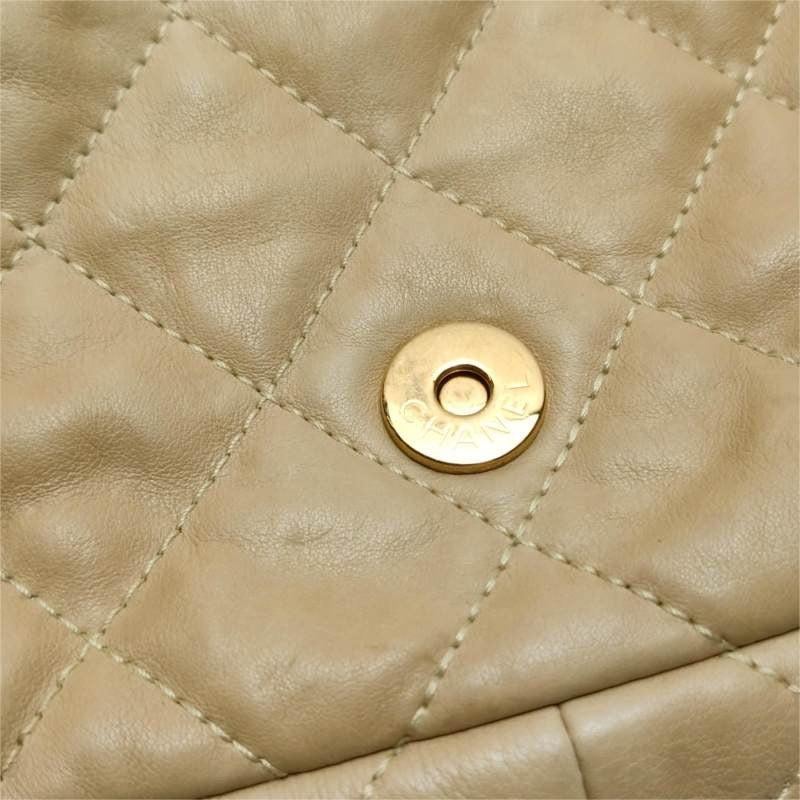 Chanel Chain Me Chain Around Medium Flap Bag Beige Calfskin Leather, 2011 10