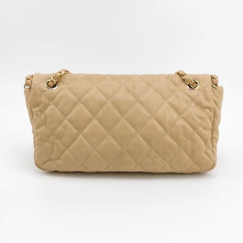 Women's Chanel Chain Me Chain Around Medium Flap Bag Beige Calfskin Leather, 2011