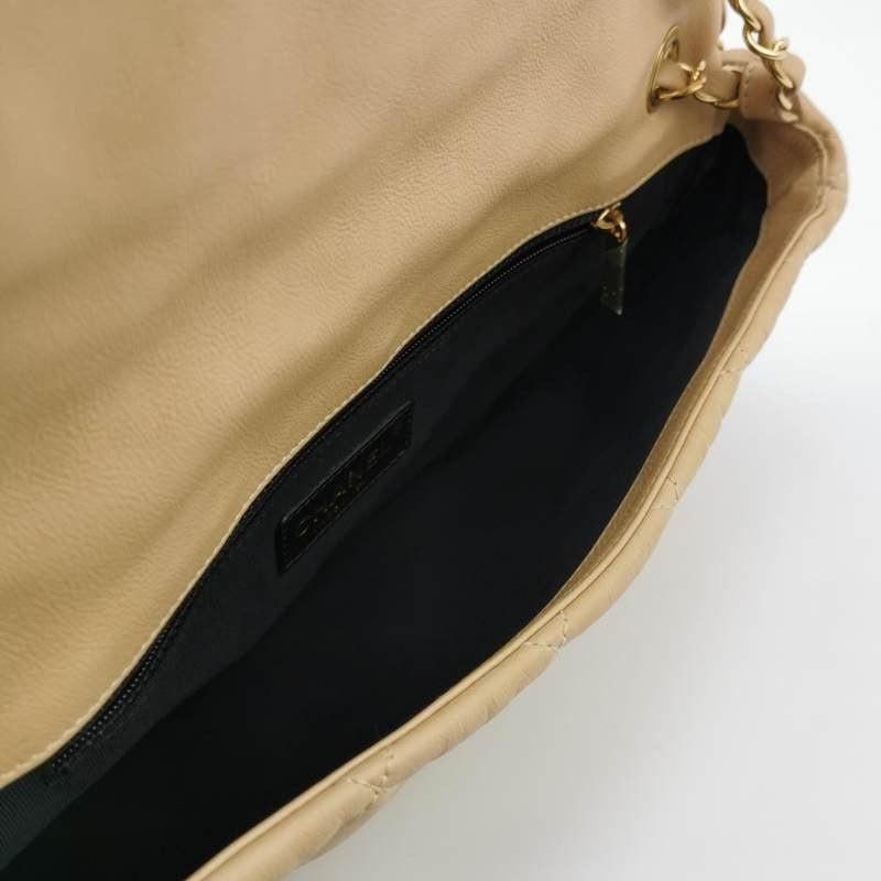 Chanel Chain Me Chain Around Medium Flap Bag Beige Calfskin Leather, 2011 4